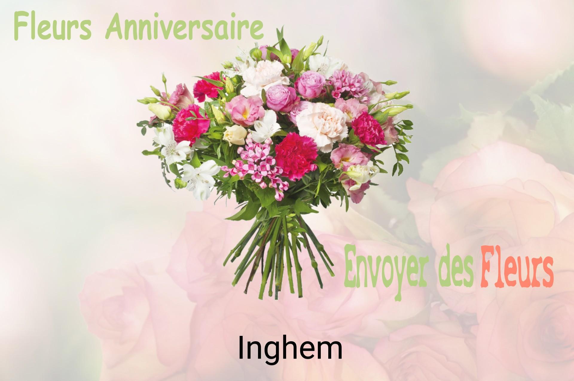 Bouquet de fleurs d’anniversaire livré à Inghem
