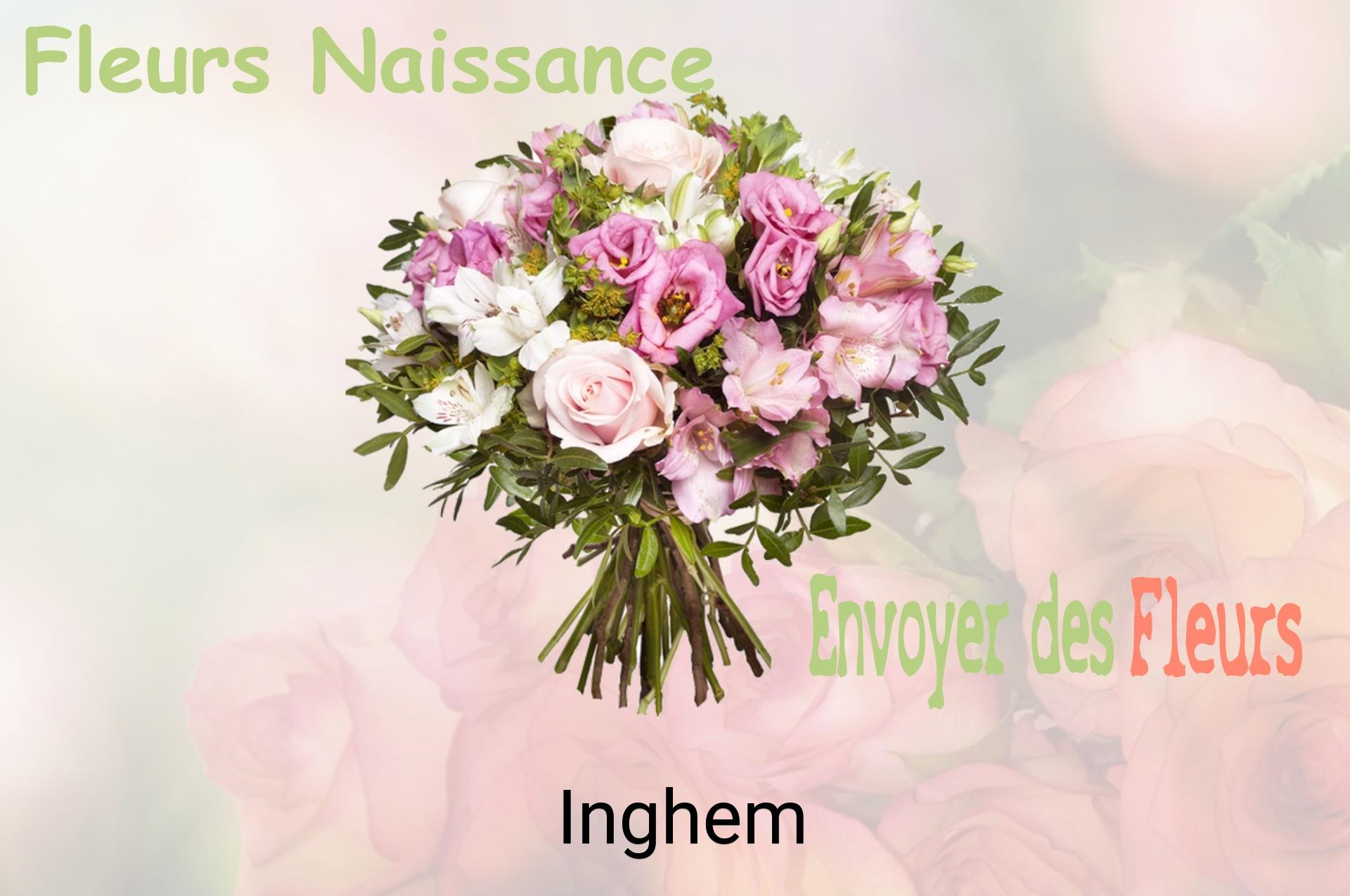 Bouquet de fleurs de naissance livré à Inghem